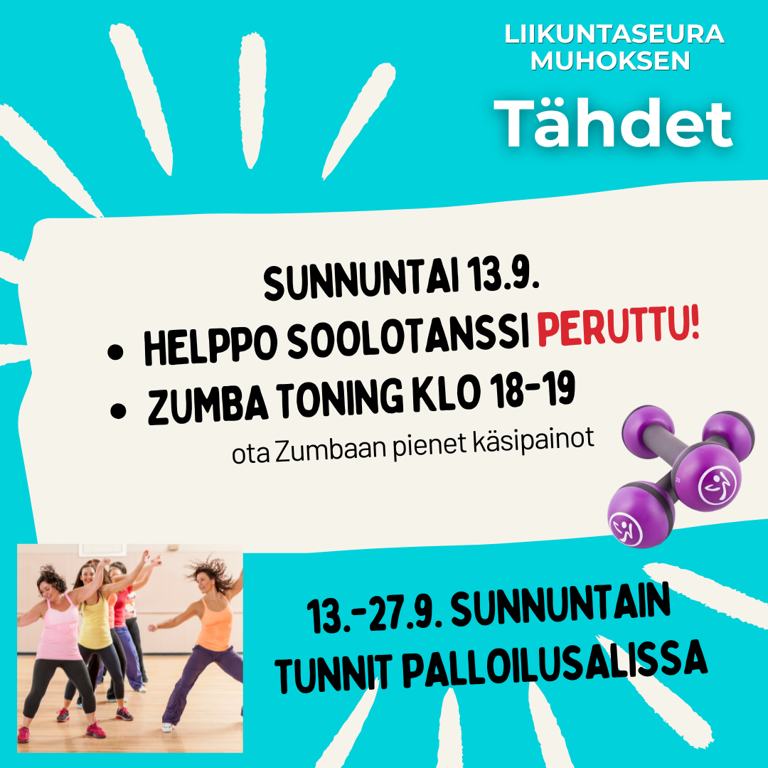 Seuran nimi vaihtui uusi nimi on liikuntaseura Muhoksen Tähdet ry